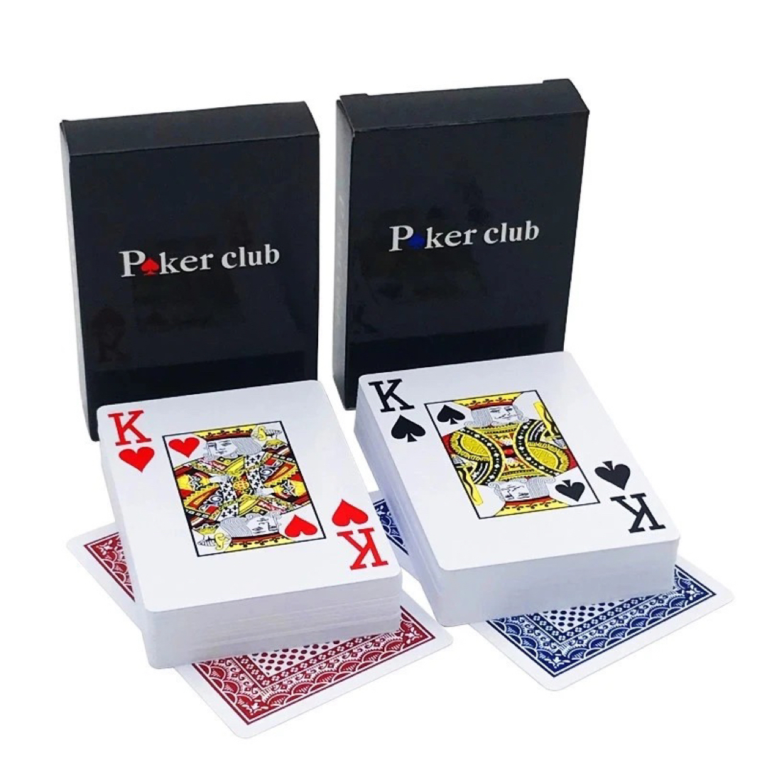 Poker club 2デッキ プラスチック製ポーカー用トランプ エンタメ/ホビーのテーブルゲーム/ホビー(トランプ/UNO)の商品写真