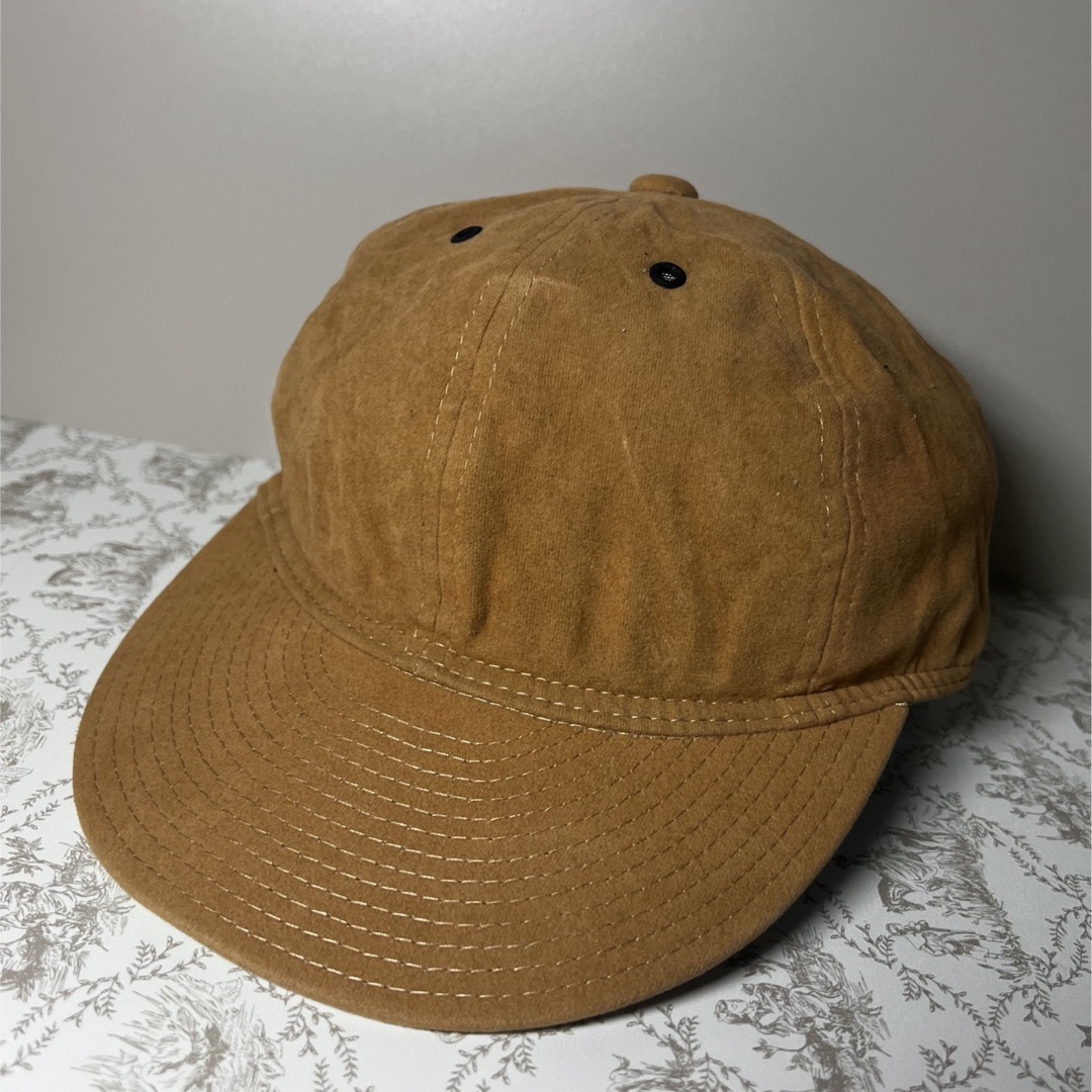 コーデュロイ キャップ 秋冬 帽子 ブラウン キャラメル レディースの帽子(キャップ)の商品写真
