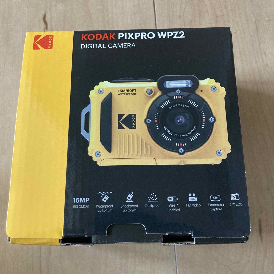 2000枚対応電池タイプコダック コンパクトデジタルカメラ 防水+防塵+耐衝撃 PIXPRO WPZ2(