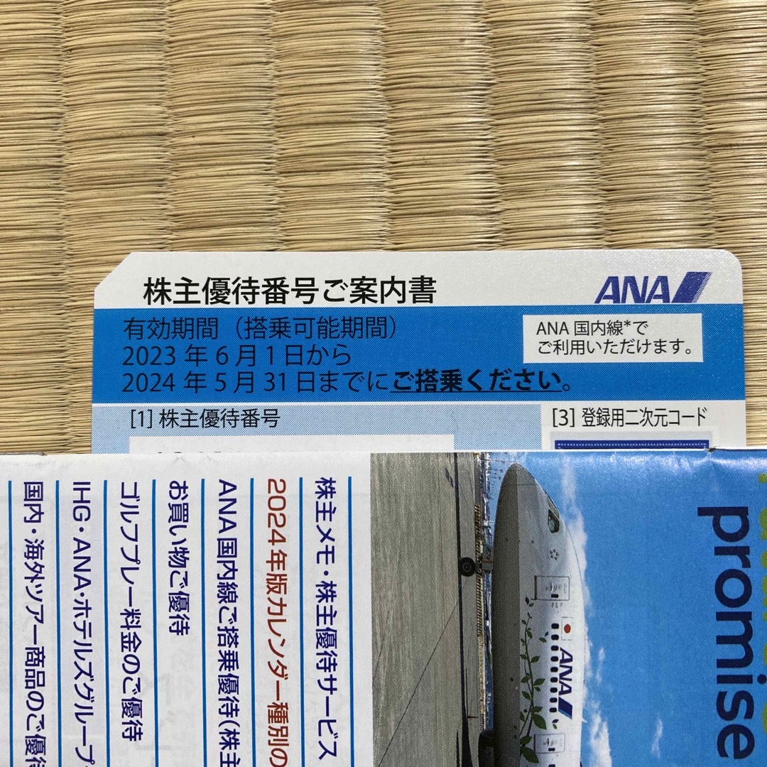 ANA(全日本空輸)(エーエヌエー(ゼンニッポンクウユ))のANA 株主優待券　1枚 チケットの優待券/割引券(その他)の商品写真