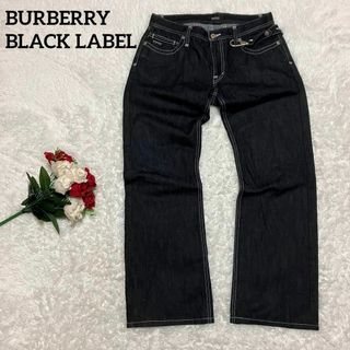 バーバリーブラックレーベル(BURBERRY BLACK LABEL)の【激レア】バーバリーブラックレーベル　デニムパンツ　ブラックジーンズ　ジーパン(デニム/ジーンズ)