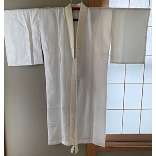 洗える長襦袢♡簡単仕様　白　七宝　四季の花　裄丈65cm(その他)