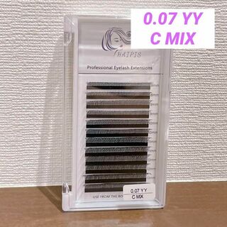 まつ毛エクステ３Ⅾボリュームラッシュ C 0.07 MIX Cカール(まつげエクステ)