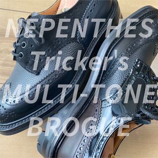 トリッカーズ(Trickers)のネペンテス 別注 トリッカーズ Tricker's マルチトーン ブローグ  黒(ドレス/ビジネス)