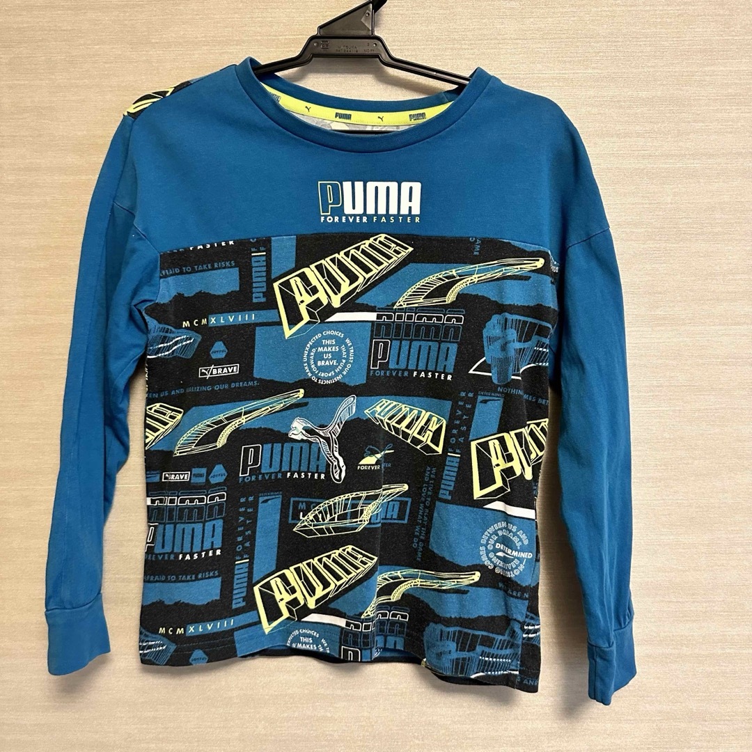 PUMA(プーマ)のプーマ•ロングTシャツ•サイズ130•PUMA キッズ/ベビー/マタニティのキッズ服男の子用(90cm~)(Tシャツ/カットソー)の商品写真