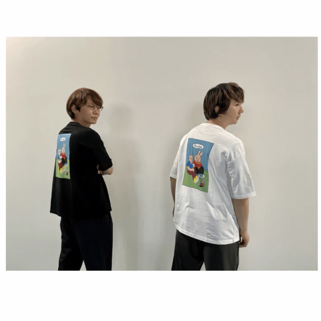 三四郎　アニマル　Tシャツ　XLサイズ　ホワイト　白 エンタメ/ホビーのタレントグッズ(お笑い芸人)の商品写真