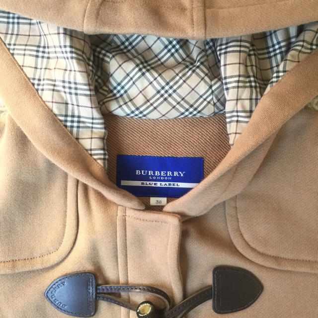 BURBERRY(バーバリー)の未使用☆バーバリーブルーレーベルスウェットダッフルコート レディースのジャケット/アウター(ダッフルコート)の商品写真