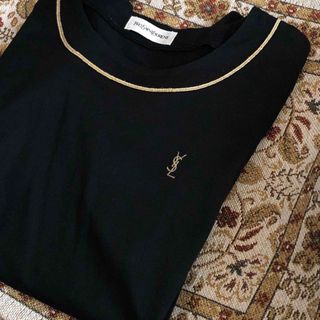 ロキエ(Lochie)のvintage ysl black t❤︎(Tシャツ(半袖/袖なし))