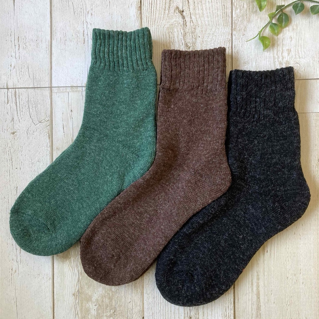 ♡ほっこり♡アンゴラ♡ソックス♡3色セット♡新品♡レディース