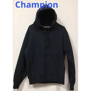 チャンピオン(Champion)のChampion パーカー 黒　無地　ロゴ　長袖(パーカー)