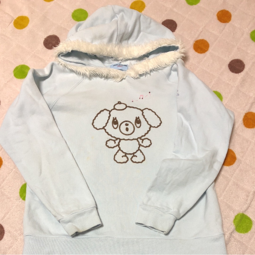 pom ponette(ポンポネット)のポンポネット　ファーつきパーカー キッズ/ベビー/マタニティのキッズ服女の子用(90cm~)(その他)の商品写真