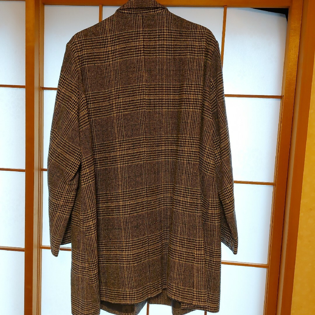 5L チェックコート レディースのジャケット/アウター(チェスターコート)の商品写真