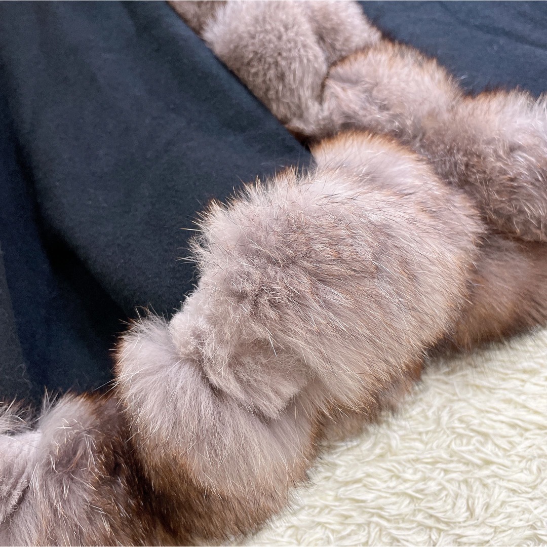 sagafurs - 美品 SAGA FURS カシミヤ100 ブルーフォックス ラビット ...