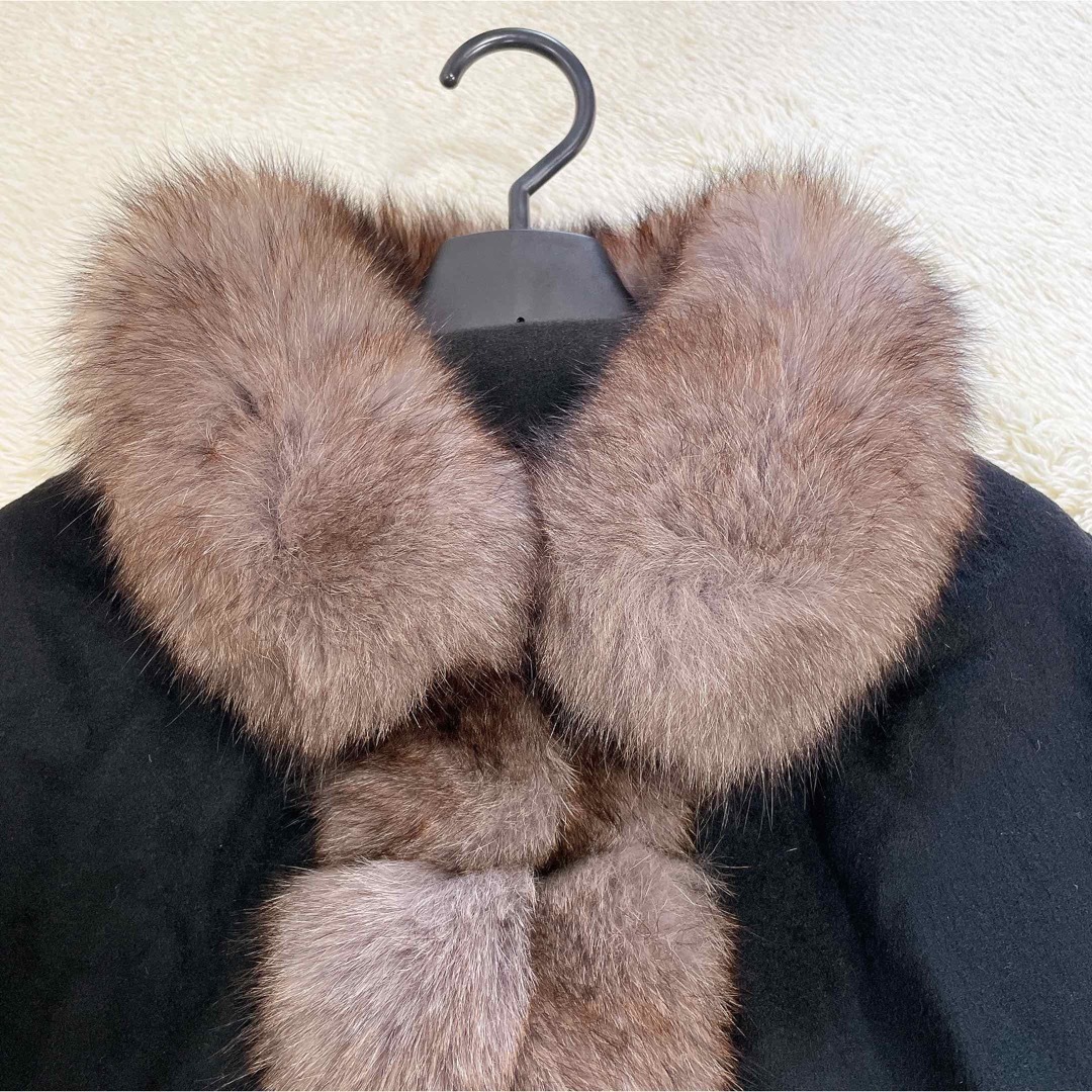 sagafurs - 美品 SAGA FURS カシミヤ100 ブルーフォックス ラビット ...