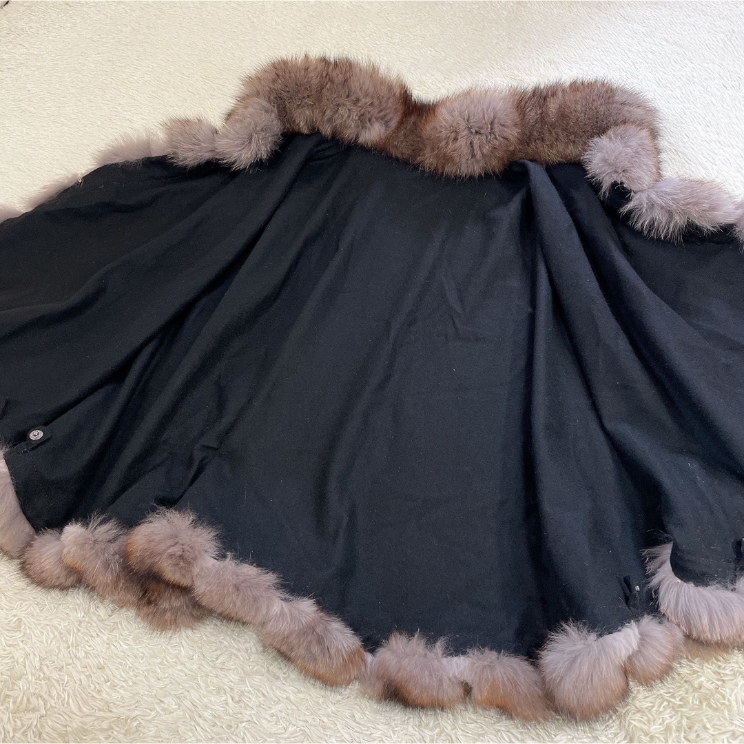 sagafurs - 美品 SAGA FURS カシミヤ100 ブルーフォックス ラビット ...