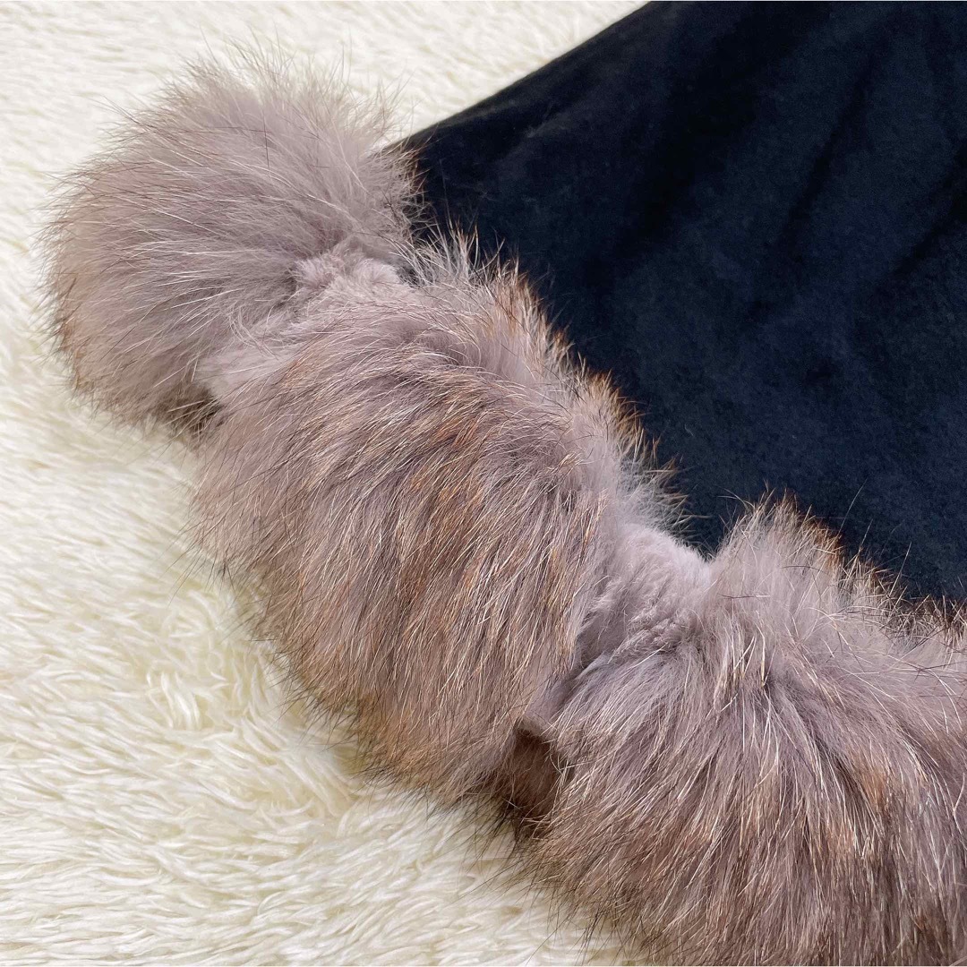 sagafurs - 美品 SAGA FURS カシミヤ100 ブルーフォックス ラビット ...