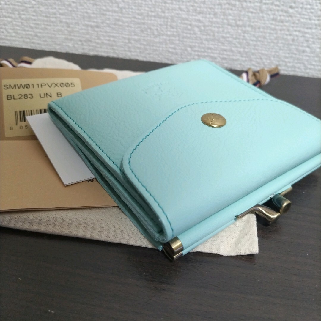 IL BISONTE - 新品 イルビゾンテ 本革 レザー がま口 折り財布
