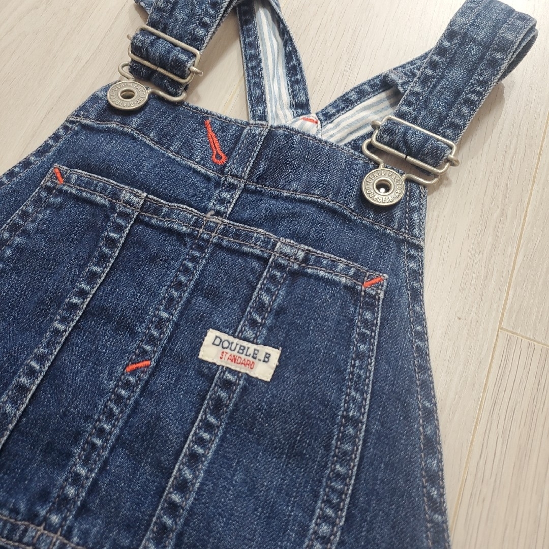 DOUBLE.B - ミキハウス ダブルビー♡ 130サイズ デニムサロペット ... ミキハウス ダブルB サロペット スカート 新品 130