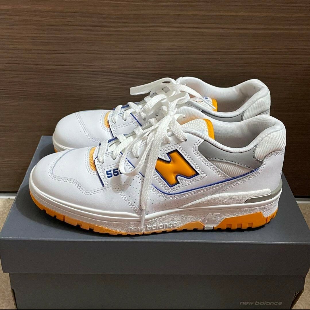 着用1度のみ new balance 550 オレンジ 【購入時コメント不要です