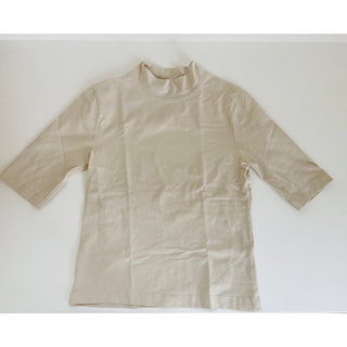 ザラ(ZARA)のZARA ザラ ハイネック Tシャツ 5分袖 トップス (Tシャツ(半袖/袖なし))