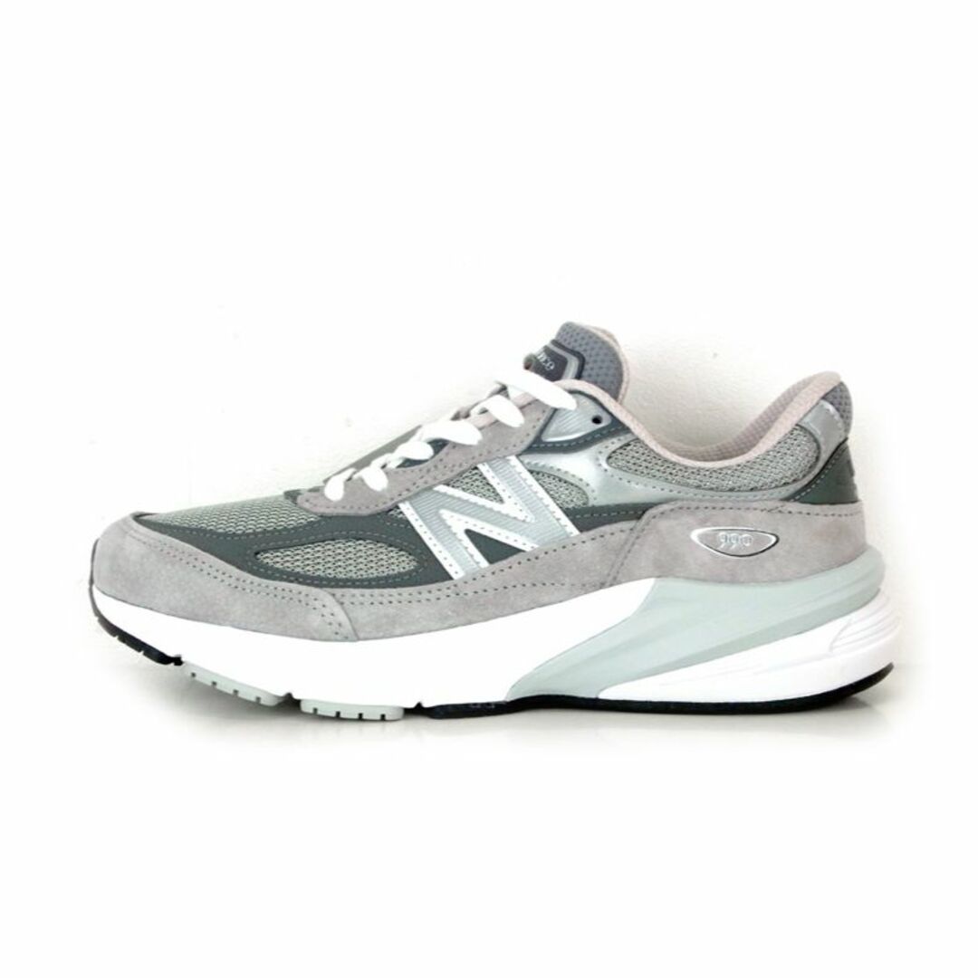 ニューバランス New Balance ■ 【 M990V6 Gray 】 ロゴ スエード ローカット スニーカー f19581