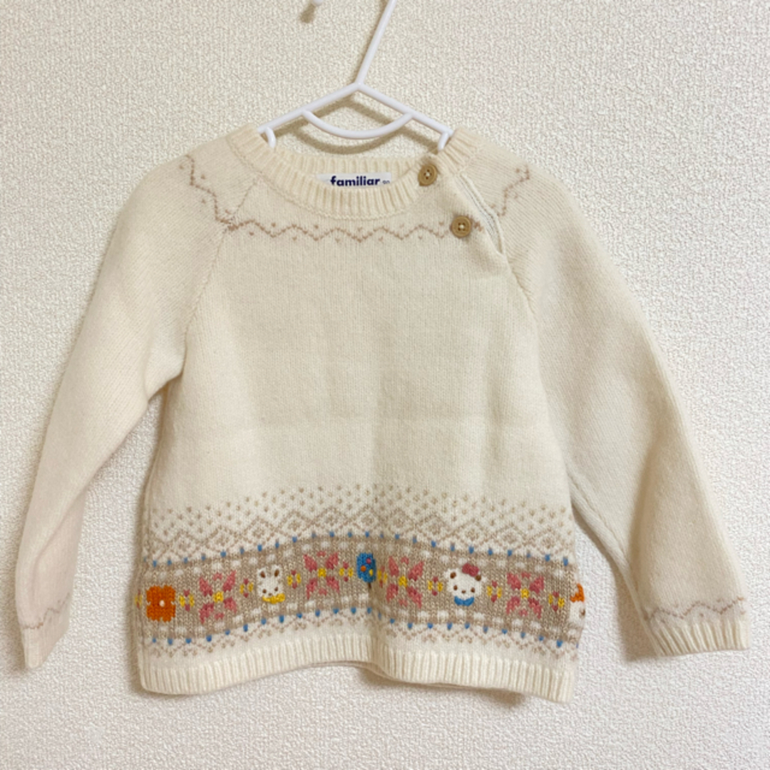 familiar(ファミリア)のファミリア　セーター　90㎝ キッズ/ベビー/マタニティのキッズ服女の子用(90cm~)(ニット)の商品写真