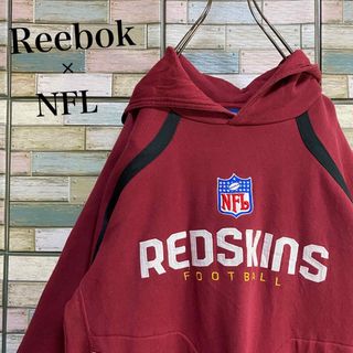 リーボック(Reebok)のリーボック×NFL レッドスキンズ　プルオーバーパーカー　ビッグロゴ(パーカー)