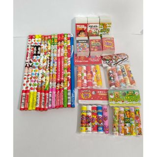 お菓子な文具 おまとめセット 鉛筆 消しゴム 鉛筆キャップ(キャラクターグッズ)