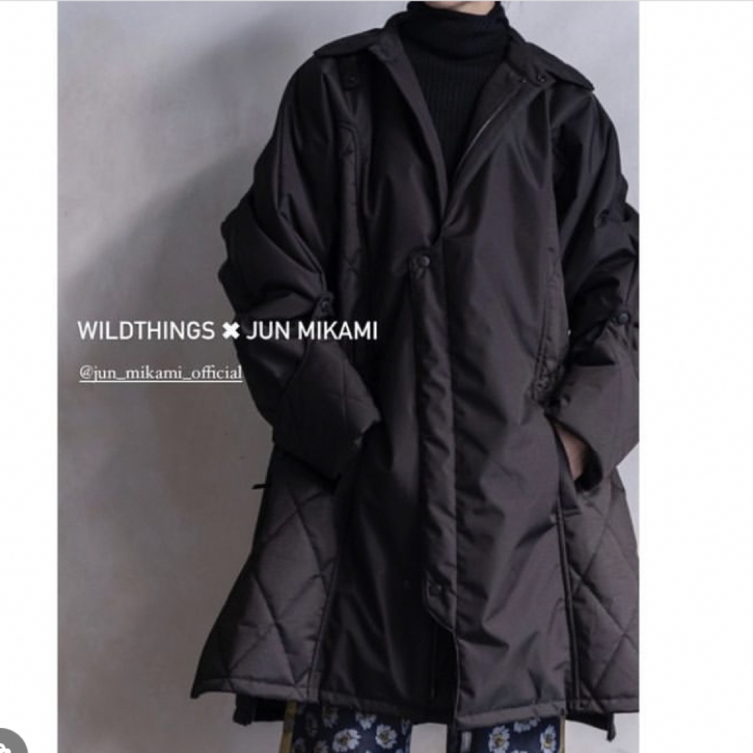 WILDTHINGS(ワイルドシングス)のWildthings× jun mikami padet coat レディースのジャケット/アウター(ロングコート)の商品写真