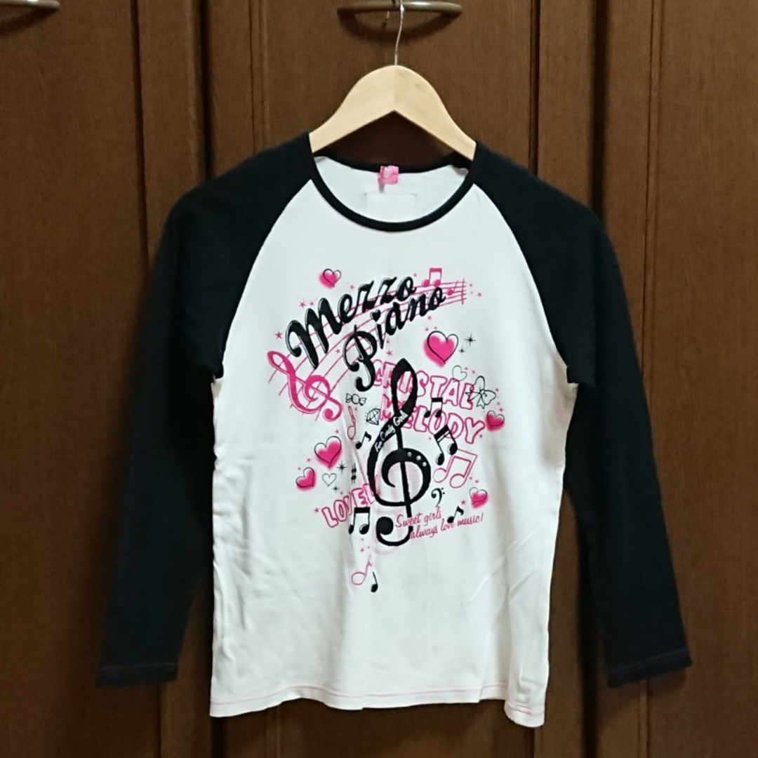 mezzo piano(メゾピアノ)のメゾピアノ　長袖Tシャツ　Lサイズ　160　女の子 キッズ/ベビー/マタニティのキッズ服女の子用(90cm~)(Tシャツ/カットソー)の商品写真