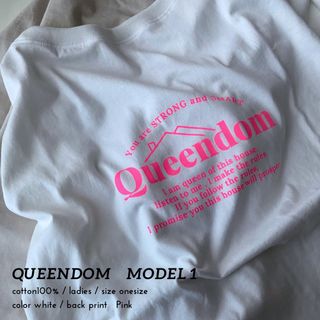 QueendomTシャツ　model 1(Tシャツ(長袖/七分))