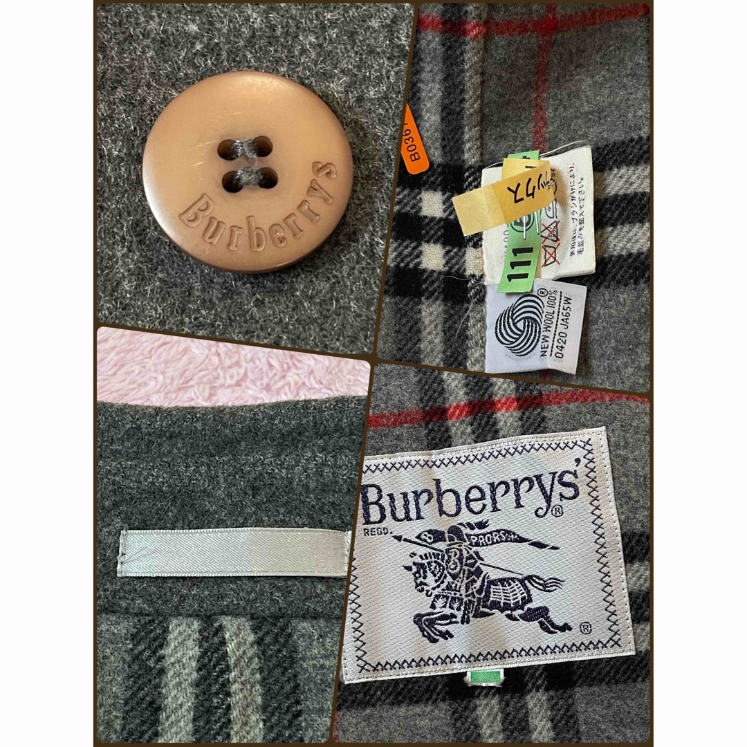 BURBERRY(バーバリー)のBurberry  9ARですが、大きめ　ウール　テーラードジャケットコート レディースのジャケット/アウター(テーラードジャケット)の商品写真