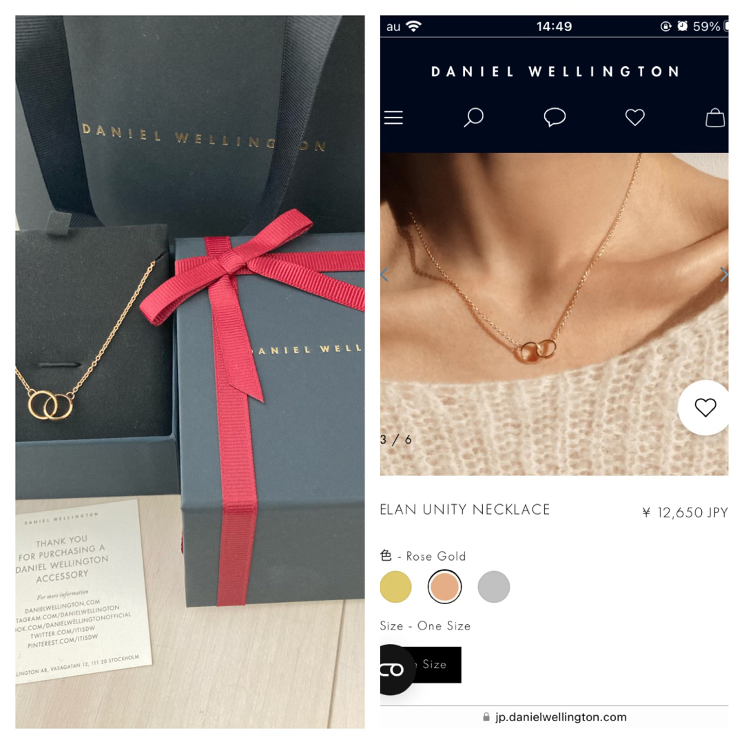 Daniel Wellington(ダニエルウェリントン)のネックレス レディースのアクセサリー(ネックレス)の商品写真