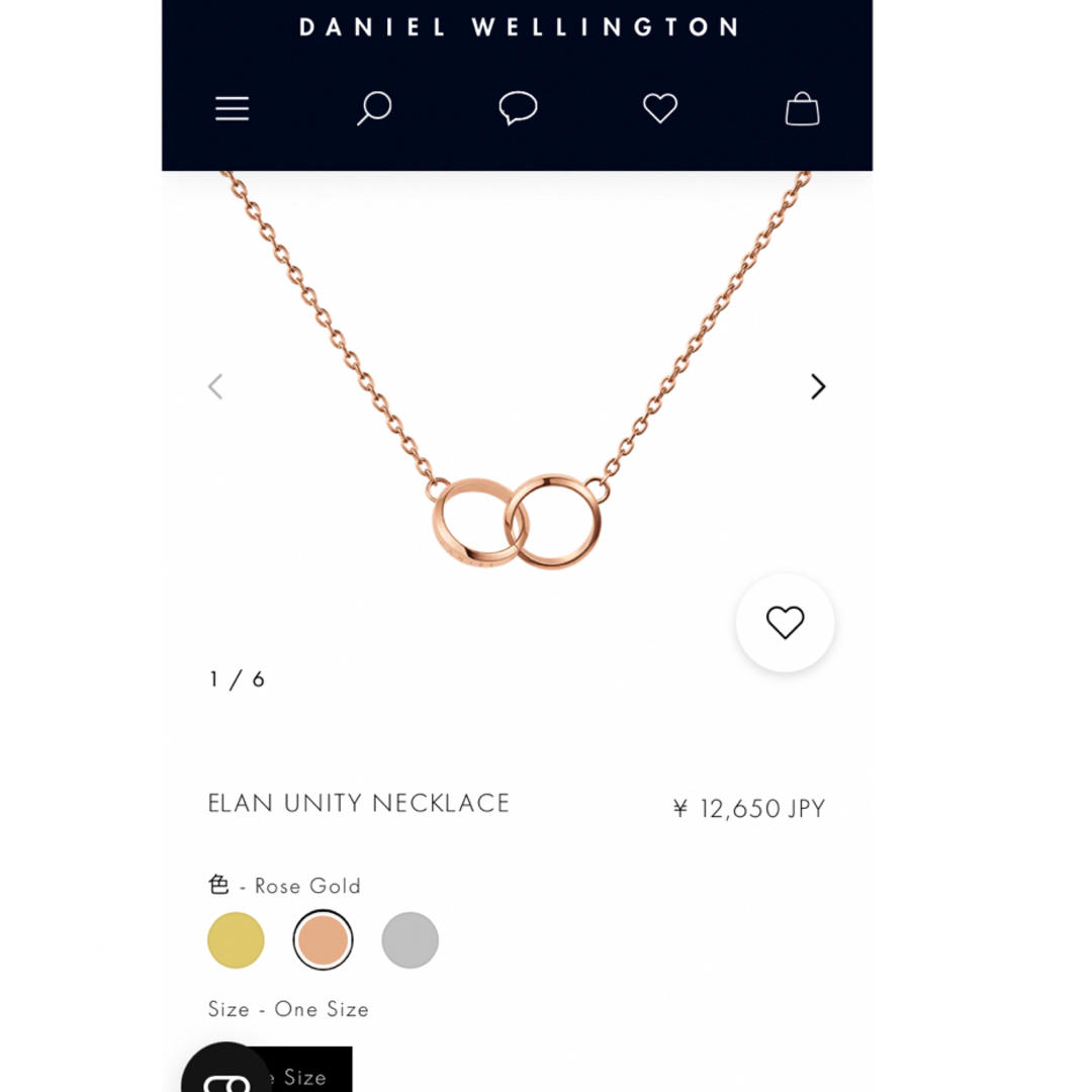 Daniel Wellington(ダニエルウェリントン)のネックレス レディースのアクセサリー(ネックレス)の商品写真