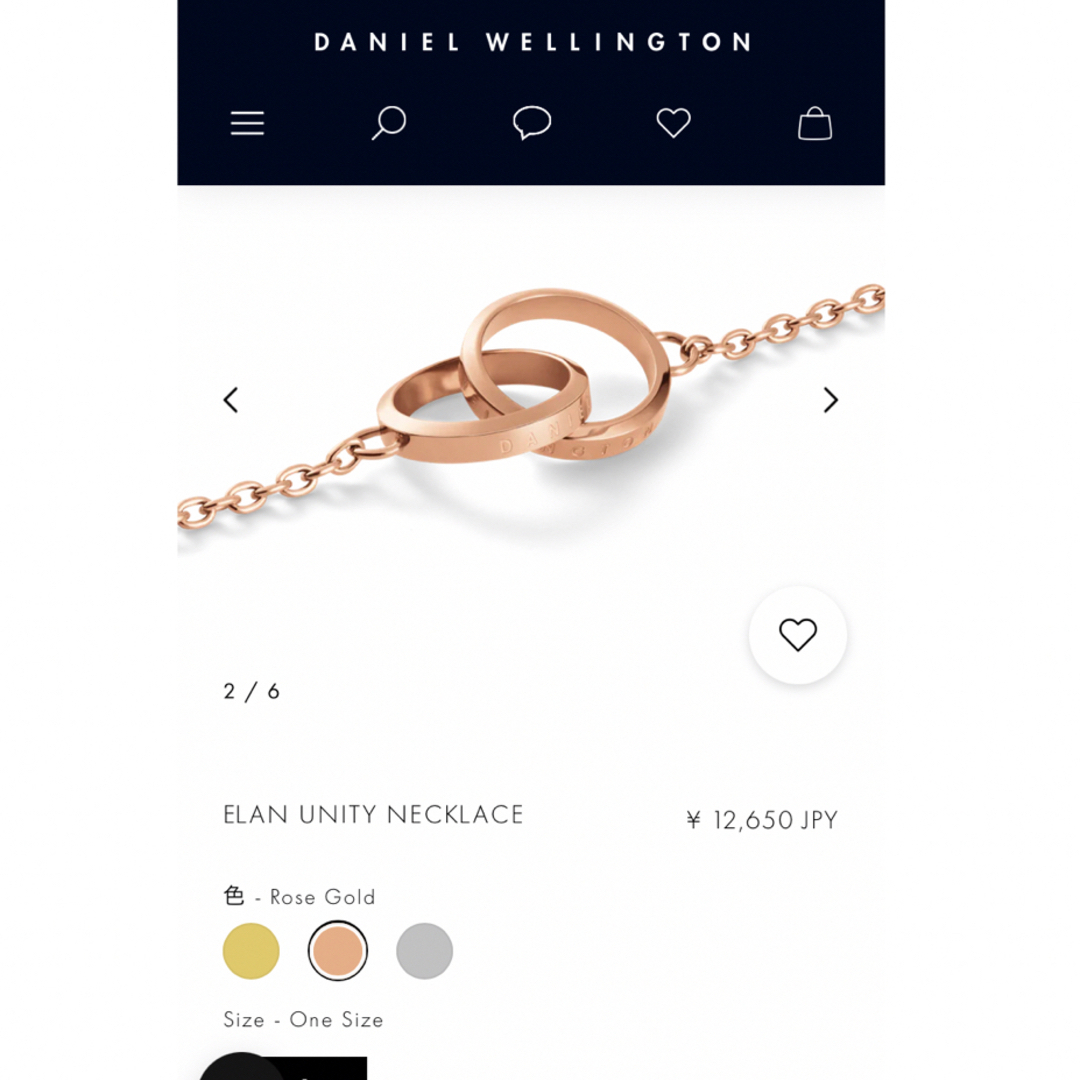 Daniel Wellington(ダニエルウェリントン)のネックレス レディースのアクセサリー(ネックレス)の商品写真