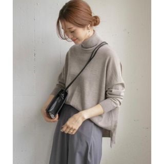 URBANRESEARCHDOORS  ウールカシミヤワイドタートルネックニット