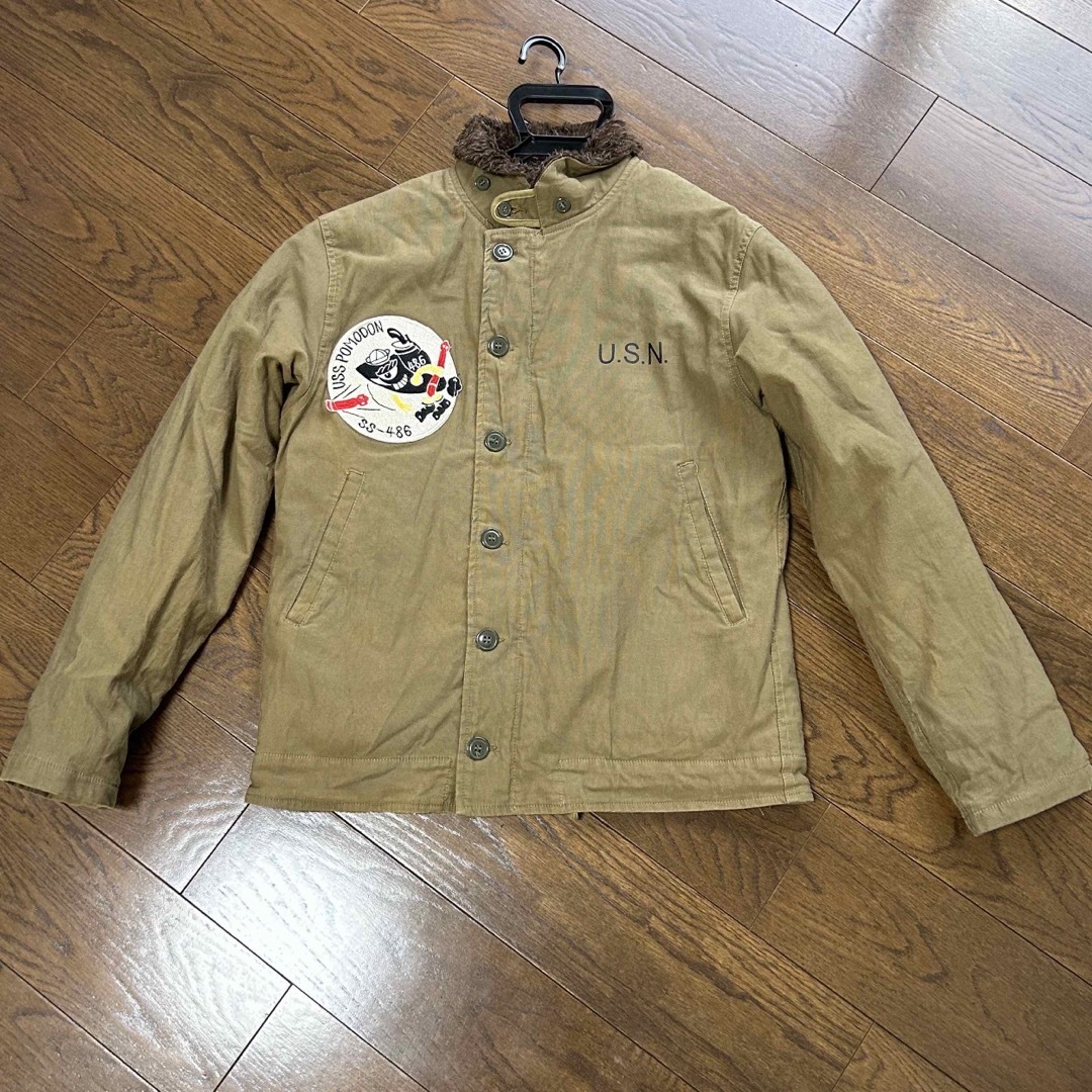 MILITARY(ミリタリー)のN-1 DECK JACKETS デッキジャケット ワッペン付【着用1回美品】 メンズのジャケット/アウター(ミリタリージャケット)の商品写真