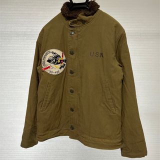 ミリタリー(MILITARY)のN-1 DECK JACKETS デッキジャケット ワッペン付【着用1回美品】(ミリタリージャケット)