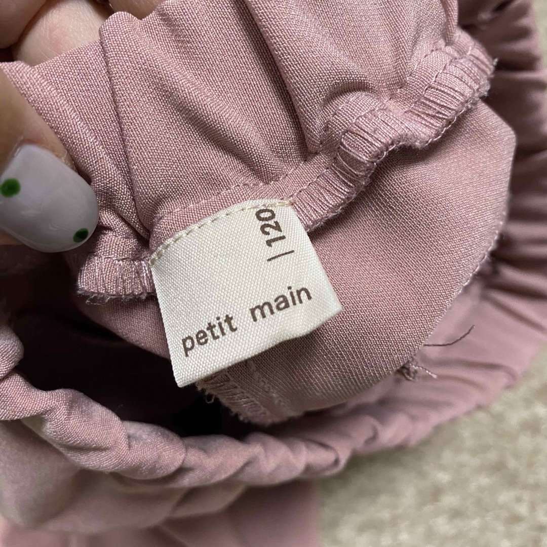 petit main(プティマイン)のセンタープレスパンツ　120 キッズ/ベビー/マタニティのキッズ服女の子用(90cm~)(パンツ/スパッツ)の商品写真