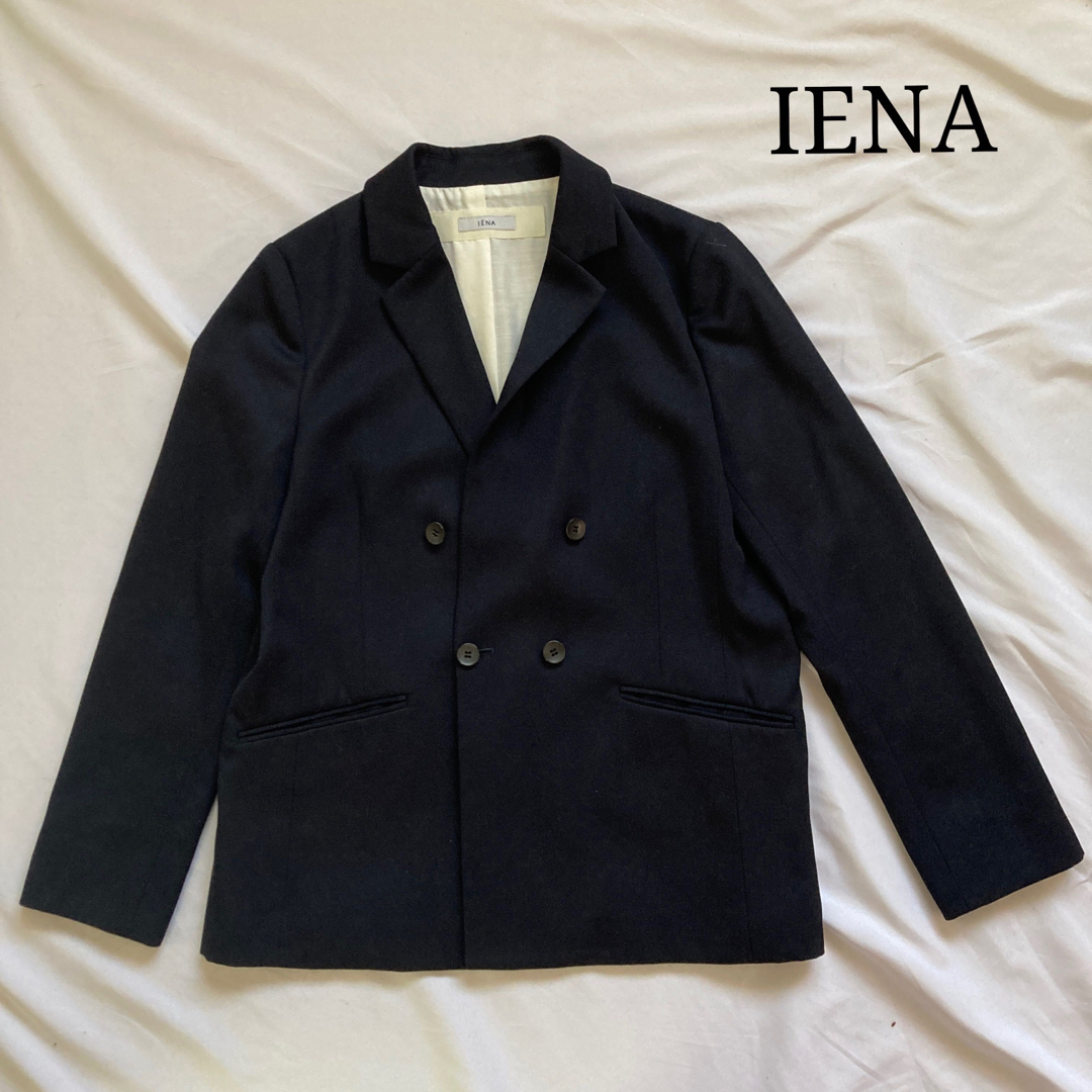 IENA - 美品◎ IENA テーラードジャケット ネイビーの通販 by coco's ...