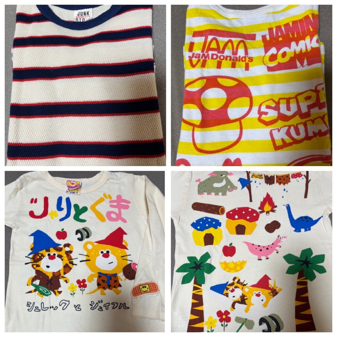 JAM(ジャム)のキッズ長袖Tシャツ 140 7枚 キッズ/ベビー/マタニティのキッズ服男の子用(90cm~)(Tシャツ/カットソー)の商品写真