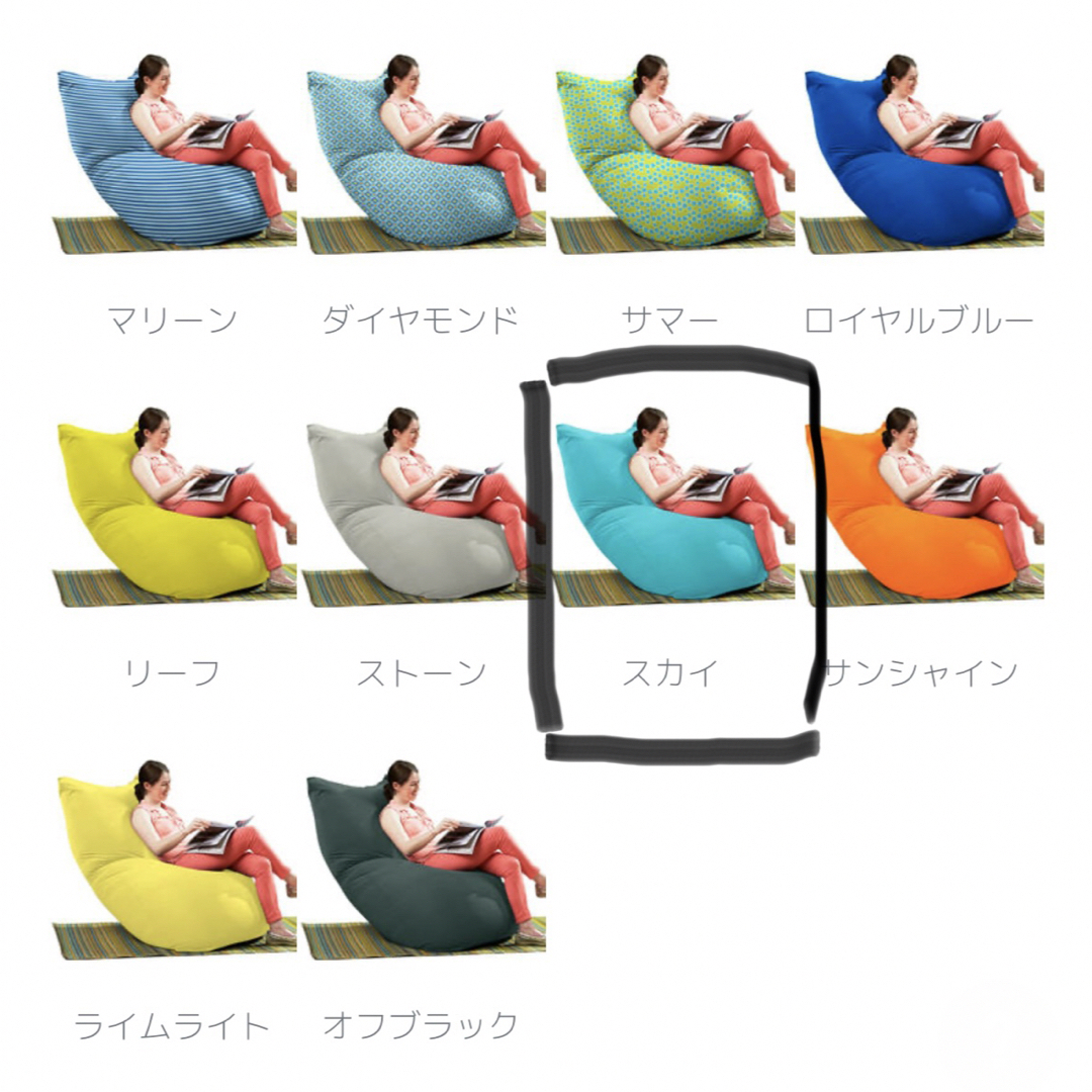 ☆新品未使用☆ Yogibo Zoola Maxカバー　スカイ