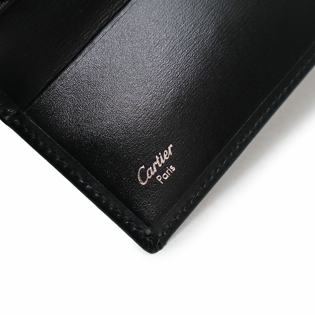 カルティエ パシャ 6連 キーケース カウハイドレザー ブラック 黒 シルバー金具 L3000127 箱付 Cartier（新品・未使用品）