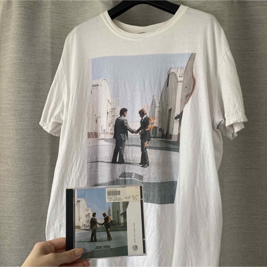 ピンクフロイド PINK FLOYD Tシャツ　炎 あなたがここにいてほしい メンズのトップス(Tシャツ/カットソー(半袖/袖なし))の商品写真