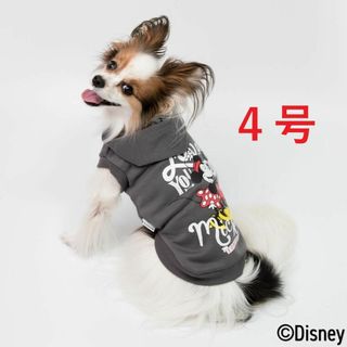 ディズニー(Disney)のDisney ミッキーミニ－パーカー グレー　4号(犬)