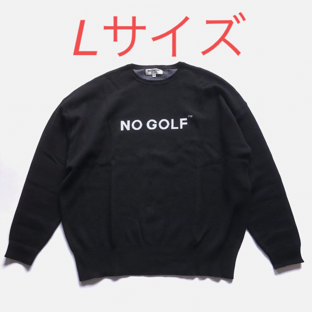 クラブハウスNO COFFEE CLUBHAUS NO GOLF CREW KNIT L/S