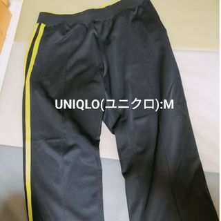 ユニクロ(UNIQLO)のUNIQLO(ユニクロ)✾ジャージ(パンツ)/メンズ/M/緑ライン(ワークパンツ/カーゴパンツ)