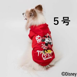 ディズニー(Disney)のDisney ミッキーミニ－パーカー レッド　5号(犬)