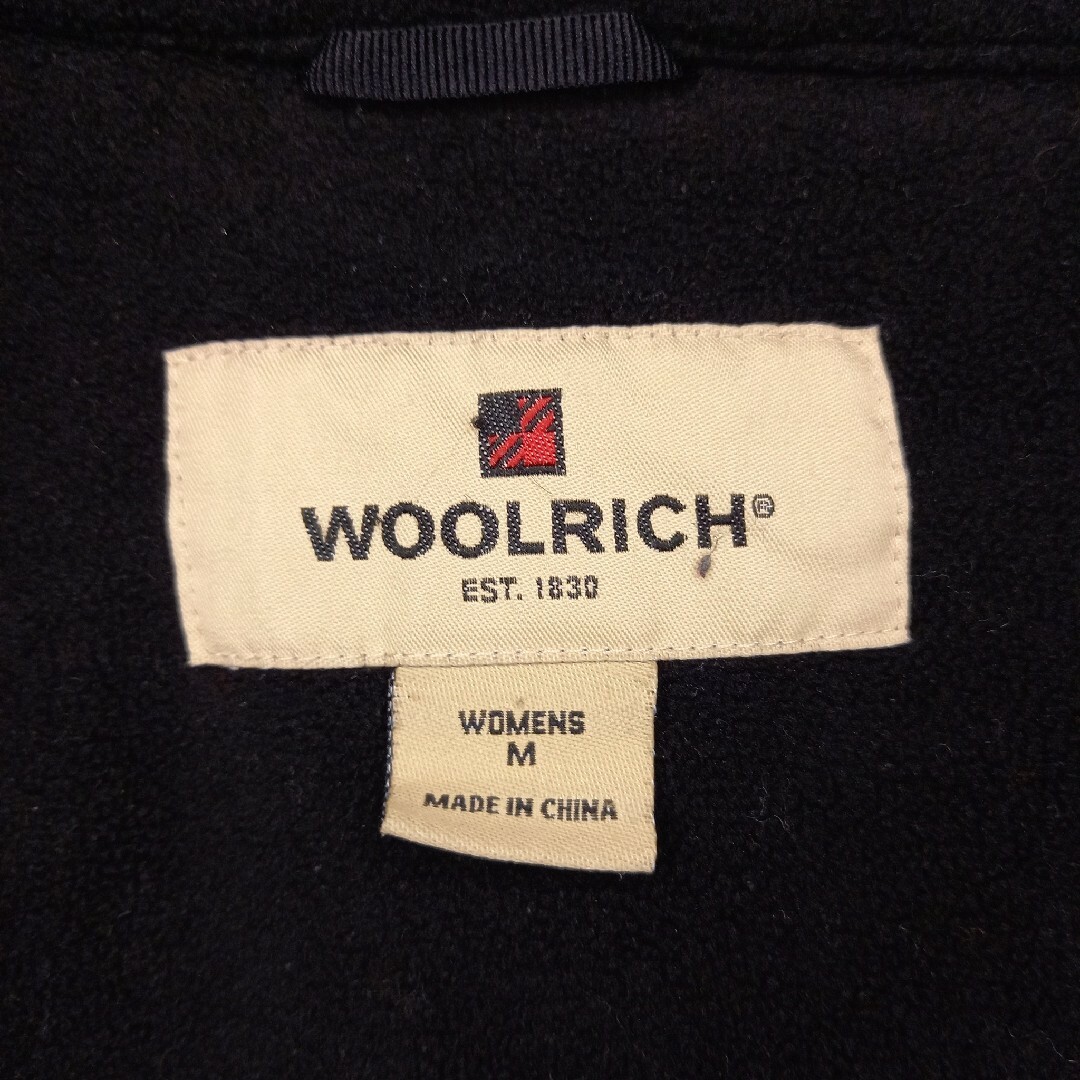 WOOLRICH(ウールリッチ)のウールリッチ　ジップアップ　フリースジャケット　総柄　アニマル　ベージュ　M レディースのジャケット/アウター(ブルゾン)の商品写真
