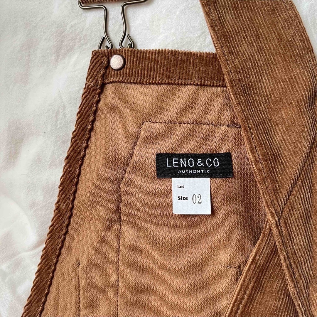 未使用 LENO リノ コーデュロイ オーバーオール サロペットの 未使用 LENO リノ コーデュロイ オーバーオール サロペットの